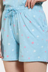 Zivame Starry Dreams Knit Cotton Shorts Set - Leisure Time — thumbnail 6